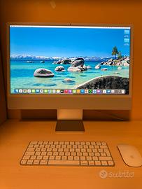 iMac 24'' M1 (2021) Argento 8 GB RAM, 256 GB SSD