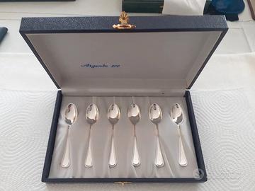 Set 6 cucchiaini argento 800 vintage
