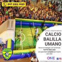 Calcio Balilla Umano gonfiabile