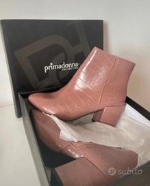 Stivale tronchetto Primadonna rosa cipria nuovo