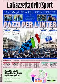 Gazzetta dello Sport Inter Campione 19° Scudetto