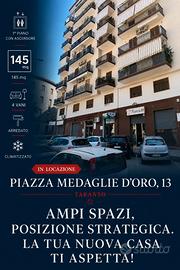 Via medaglie d'oro 4vani+acc arredato