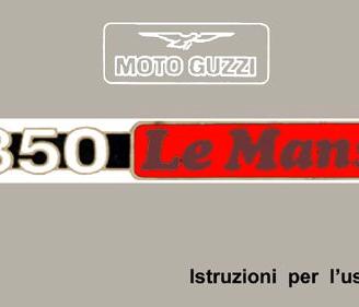 Libretto Manuale uso Moto Guzzi Epoca Vari Tipi