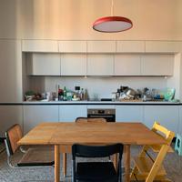 Tavolo danese mid-century allungabile in quercia