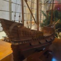 Veliero fatto completamente a mano 