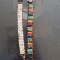 2 braccialetti AMIU pietra naturale
