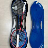 Set Badminton Rete + 2 Racchette