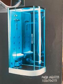 Box doccia bagno turco mod. delux Pearl Aqualux