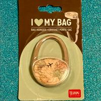 Gancio Porta Borsa Trabek - I love y bag mapp - pi