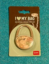 Gancio Porta Borsa Trabek - I love y bag mapp - pi
