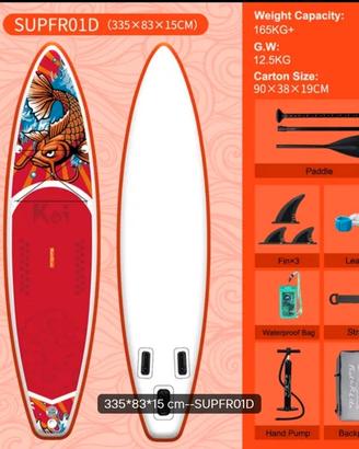 Tavola sup gonfiabile NUOVA completa di tutto 