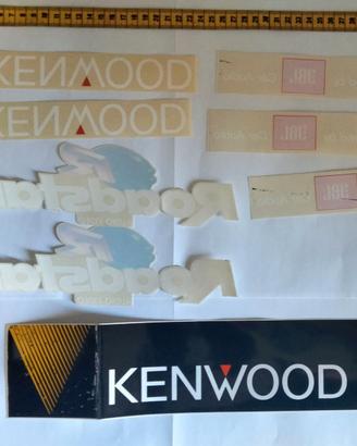 Lotto adesivi vari 1996 Kenwood - Jbl - Roadstar