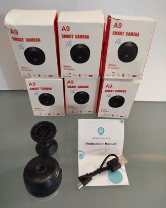 6 Mini Telecamere WiFi modello A9