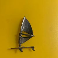 Miniatura Wind surf in argento