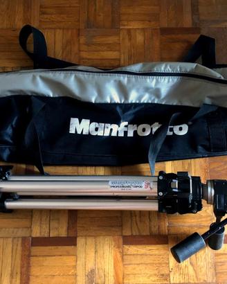 Trepiede Manfrotto + testa 3D + pannelli Lastolite