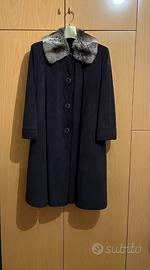 Cappotto in alcantara con fodera pelliccia