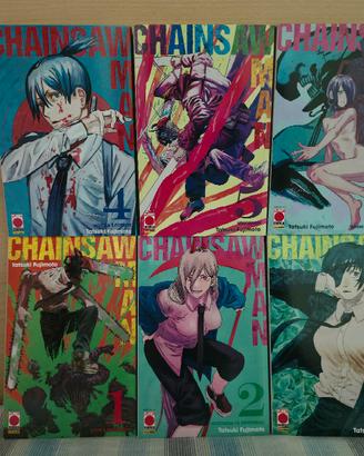 Manga Chainsaw Man volumi dall'1 al 6