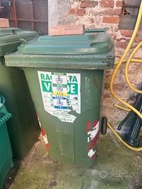 bidone carrellato per verde