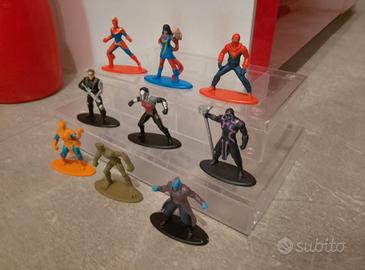 Lotto personaggi marvel in metallo metalfigs jada