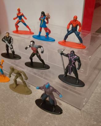 Lotto personaggi marvel in metallo metalfigs jada