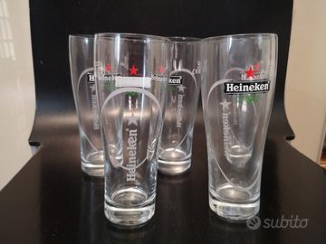 4 bicchieri birra Heineken 200CL