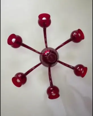 Lampadario vetro soffiato  rosso