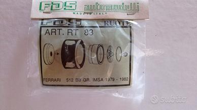 Set 4 ruote FDS automodelli in scala 1:43