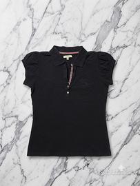 Polo nera Burberry London Da Donna - Taglia L