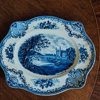 Piatto Ovale Johnson Bros Old Britain Castles