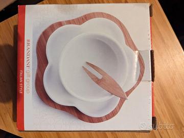 Antipastiera ceramica e bamboo (BRANDANI)