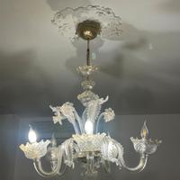 Lampadario in vetro di Murano