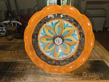 lampadari ferro battuto e ceramica di Caltagirone 