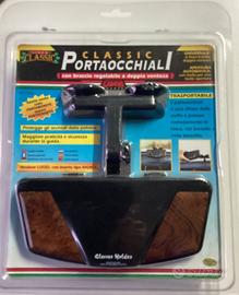 Porta occhiali classico versione lusso con inserti
