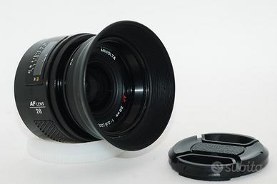 28mm f2.8 obiettivo lente Sony alpha A Minolta AF