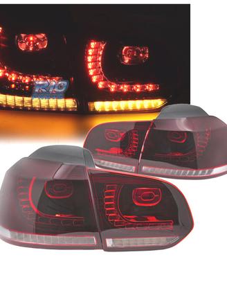 FANALI VOLKSWAGEN VW GOLF 6 08-12 LED ROSSO BIANCO