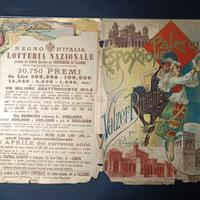 Lotteria Nazionale Regno d'Italia 1891.