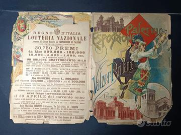 Lotteria Nazionale Regno d'Italia 1891.