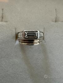 Anello argento 925 e zirconi