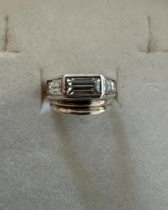 Anello argento 925 e zirconi