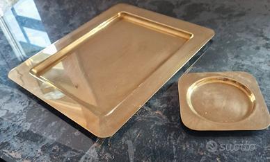 Vassoi vintage in ottone delfi