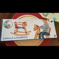 Cavallo a dondolo in legno Città del Sole