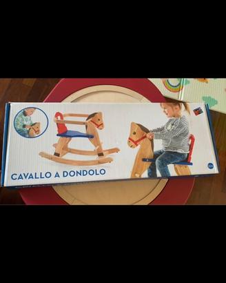 Cavallo a dondolo in legno Città del Sole