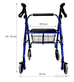 Deambulatore in alluminio ultraleggero