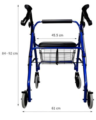 Deambulatore in alluminio ultraleggero