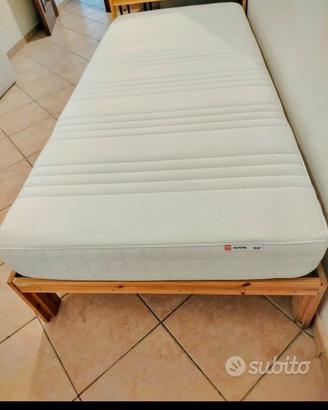 Letto Ikea con mterasso schiuma e Memory Foam 