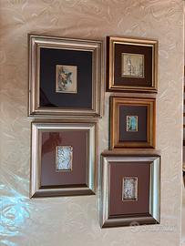 Set di quadretti in argento