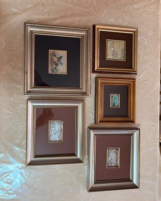 Set di quadretti in argento