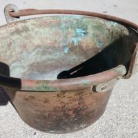Antico paiolo in rame 25 cm