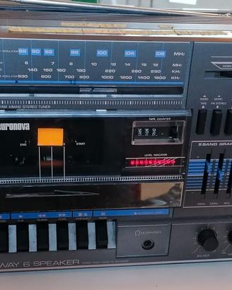 Stereo Portatile Vintage anni 80 con casse