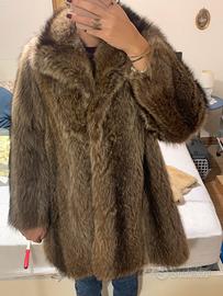 Pelliccia vera a pelo lungo vintage